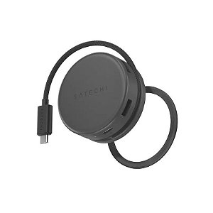 Hub Satechi ST-POTG7C USB-C On-The-Go Multiporta 7 em 1 Adaptador - Preto