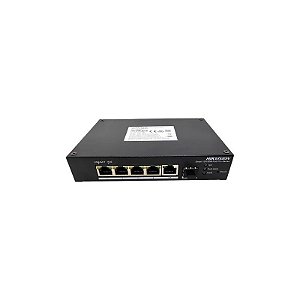 Hub Switch Hikvision 04P 10/100MBPS 1GE DS-3T1306P-Si/HS 60W