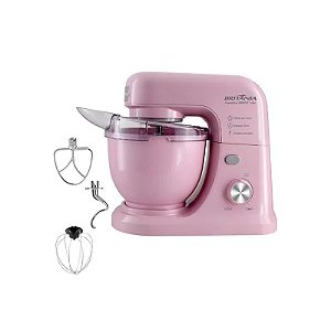 Batedeira Planetária Britânia BBP700RS Turbo 12 Velocidades 700 Watts 220V ~ 50/60 Hz - Rosa