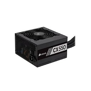 Fonte Corsair CX550 CP-9020277-Na ATX 550W 80 Plus Bronze Bivolt - Preto