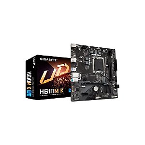 Placa Mãe Gigabyte H610M K DDR4 Socket LGA 1700 Chipset Intel H610 Express Micro ATX