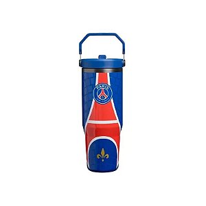 Garrafa Térmica Stanley The Iceflow Flip Straw Tumbler Paris Saint-Germain de 887 ml - Azul