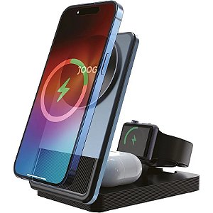 Carregador sem fio magnético Joog MagCharger 3 em 1 Qi2 MC3