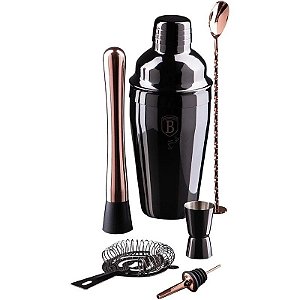 Jogo de Utensílios para Coquetéis Berlinger Haus Coleção Rosa Negra - BH-8545 (6 Peças)