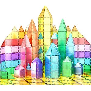 Jogo Blocos Magnéticos 3-D Picasso Tiles - PT61 (61 peças)