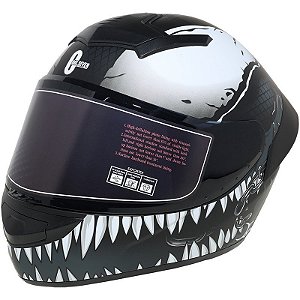 Capacete para Moto Cool Seven Helmets C3 - Tamanho XL (61-62) Venom Gray