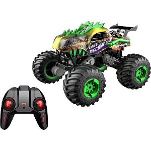 Carro Controle Remoto 2,4 GHZ 333 Mechanic Monster Eagle Crazon 333-GS19121 - Verde, Preto