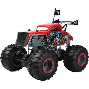 Carro de Controle Remoto 2.4 GHZ 333 Feras Off-Road Crazon 333-19163B - Vermelho