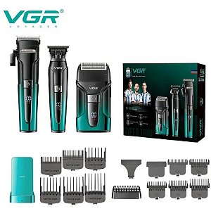 Cortador de Cabelo VGR Voyager V-694 Kit Profissional 3 em 1