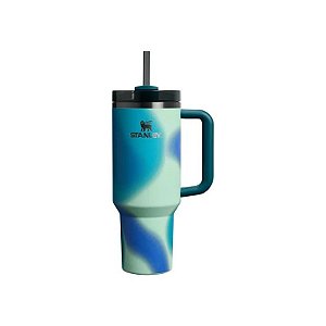 Copo Térmico Stanley Quencher H2.0 Flowstate Canudo Coastal Teal Motion 1.18L