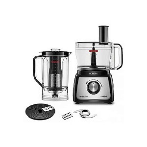 Multiprocessador Mondial Turbo Chef MPN-01-B 5 Em 1 E Liquidificador 127V ~ 60HZ - Preto/Prata