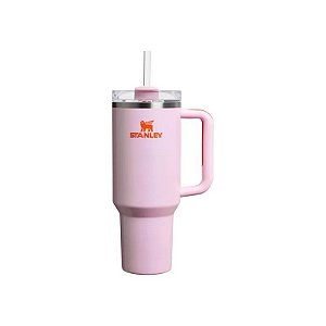 Caneca Térmica Stanley Quencher H2.0 Flowstate com Canudo - Rose Petal Shimmer 1.18L