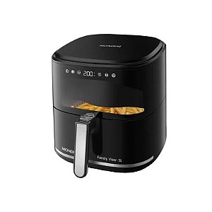 Fritadeira Elétrica Mondial Family Visor AF-50-DV 2000 Watts 5 Litros 220V ~ 50/60 Hz - Preta/Prata