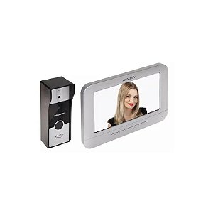 Kit de Interfone Analógico com Vídeo Hikvision DS-KIS202T
