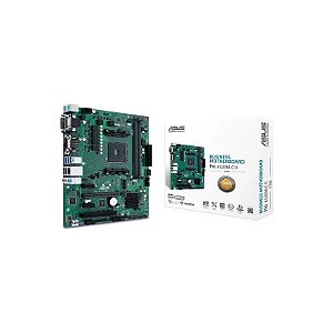 Placa Mãe Asus Pro A520M-C II/CSM Soquete AM4 Chipset AMD A520 DDR4 Micro ATX