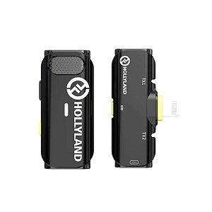 Microfone Sem Fio Hollyland Lark C1 Solo para Telefone - Preto