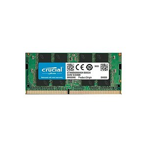 Memória RAM para Notebook Crucial 8GB / DDR4 / 2666MHZ / 1X8GB - (CT8G4SFRA266)