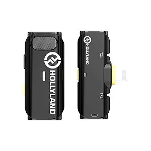Microfone Sem Fio Hollyland Lark C1 Solo lightning - Preto