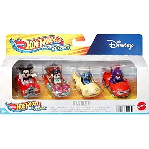 Kit Hot Wheels Racerverce Disney Pacote x4