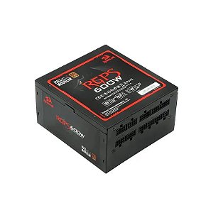 Fonte de alimentação para PC Redragon RGPS-600W (GC-PS003) 600 Watts 80 Plus - Preta