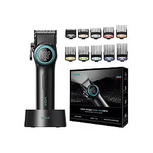 Cortador de Cabelo Voyager VGR V-001 LED Recarregável - Preto