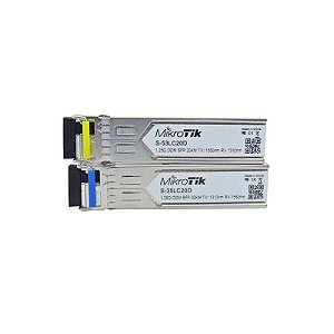 Par de Módulos Mikrotik SFP S-3553LC20D
