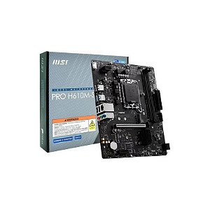 Placa Mãe MSI Pro H610M-s Pro DDR4 Socket LGA 1700 Chipset Intel H610 Micro ATX