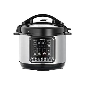 Panela Elétrica de Pressão Smartfy PP01B - 1000W - 6L - 220V / 50-60HZ - Preto e Cinza