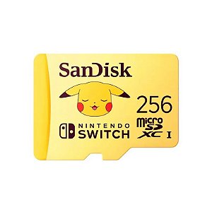 Cartão de Memória Sandisk Micro SDXC Nintendo Switch 256GB Pokemon - SDSQXAO-256G-GN6ZK