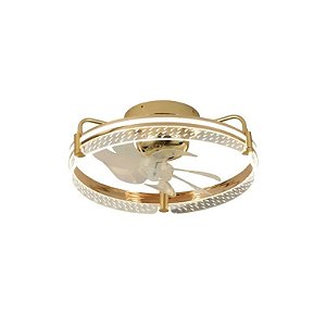 Ventilador de Teto Satellite A-FAN7104 - 55W - com Luminária - Bivolt - Dourado