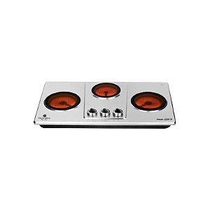 Fogareiro Infravermelho Electrobras Prime Cook III EBVC-33 1.800 Watts 127V ~ 60Hz - Prata/Preto