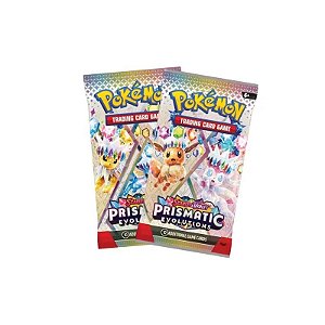 Pacote de 2 Cartas Pokémon TCG Scarlet Violet - Evoluções Prismáticas 8799