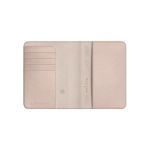 Porta-Passaporte Satechi ST-VPCR Couro Vegano Findall Rfid Bluetooth - Rosa Deserto