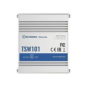 Interruptor Industrial Automotivo Teltonika TSW101 Gigabit/Poe+ - Branco