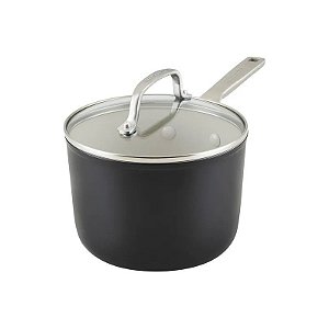 Panela Kitchenaid de Cerâmica com Tampa 31CM Preto