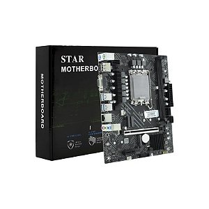 Placa-mãe MB 1700 Star B760M DDR5 HDMI/DP/VGA/2M.2/USB3.0 PCI-e 4.0