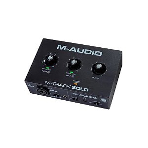 Interface de Áudio USB M-Audio M-Track Solo de 2 Canais