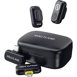 Micrófono inalámbrico Hollyland Lark A1 Combo USB-C/Lightning - Space Gray