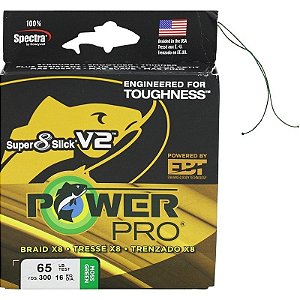 Linea Multifilamento Power Pro Super 8 Slick V2 65lb 30kg 0.41mm 275m