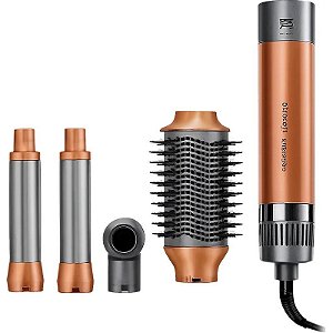 Escova Secadora Enzo 4 em 1 Flex Style EN-4131 1500W 220V - Cobre/Cinza