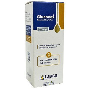 Gluconex Tirzepatida 2,5mg/0,17mL (4 Seringas pré-carregadas)
