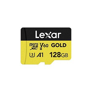 Cartão de Memória Micro SD Lexar Gold 128GB 280-100MB Gold
