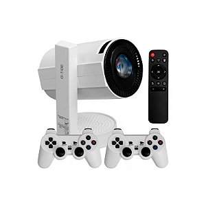 Projetor G-Tide PJ10 com Jogos 2.4G/5G Wifi Branco
