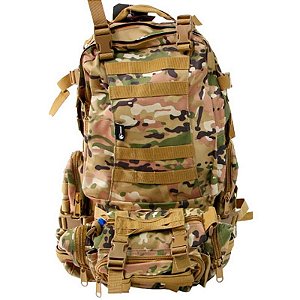 Mochila Tática Doberman 510476 55L Camuflagem Verde