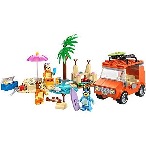 Jogo Lego Bluey Praia & Passeio de Carro em Família - 11202 (133 Peças)