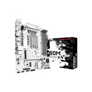 Placa Mãe Up Gamer B760M Gaming X4, Intel LGA 1700 M-ATX, 4X DDR4, 1X HDMI, 2X DisplayPort, 1X USB-C, 2X M.2, 2X USB 3.2, 3X USB 2.0, UPG-B760MD4-GX4, Branco
