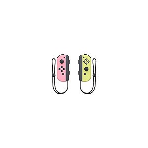 Controle Nintendo Switch Joy-Con Sem Fio - Rosa / Amarelo (Hac-A-Javaf)