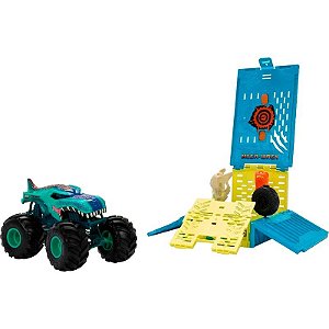 Jogo Desafiante Giratório Hot Wheels Monster Trucks Arena Smashers - Mattel HNB93