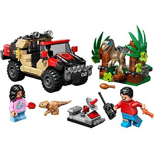 Lego Jurassic Fuga do Raptor Fora-de-Estrada - 76972 (285 Peças)