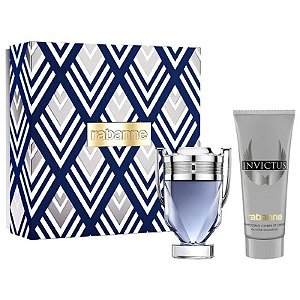 Kit Perfume Paco Rabanne Invictus EDT 100mL + Shampoo 100mL - Masculino